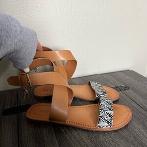 Sandals w/Ankle Wrap Strap